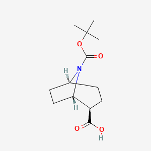 molecular formula C13H21NO4 B14854143 (1S,2R,5S)-8-Boc-8-azabicyclo[3.2.1]octane-2-carboxylic Acid 