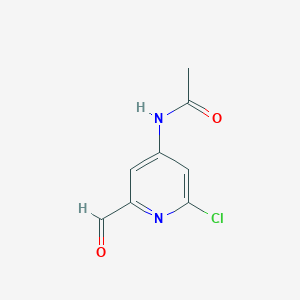 N-(2-Chloro-6-formylpyridin-4-YL)acetamide