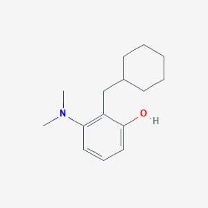 2-(Cyclohexylmethyl)-3-(dimethylamino)phenol