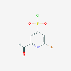 2-Bromo-6-formylpyridine-4-sulfonyl chloride