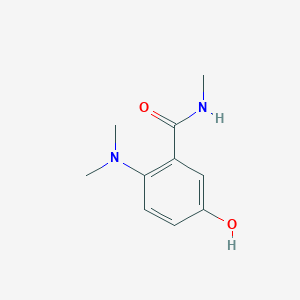 molecular formula C10H14N2O2 B14854232 2-(Dimethylamino)-5-hydroxy-N-methylbenzamide 