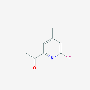 1-(6-Fluoro-4-methylpyridin-2-YL)ethanone