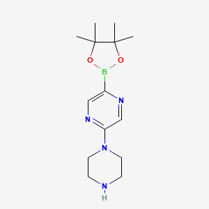 5-(Piperazin-1-yl)pyrazine-2-boronic acid pinacol ester