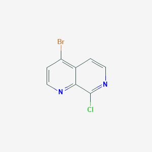 molecular formula C8H4BrClN2 B14854267 4-Bromo-8-chloro-1,7-naphthyridine 