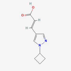 (2E)-3-(1-cyclobutyl-1H-pyrazol-4-yl)prop-2-enoic acid