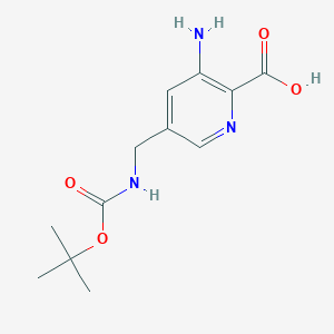 3-Amino-5-[[(tert-butoxycarbonyl)amino]methyl]pyridine-2-carboxylic acid