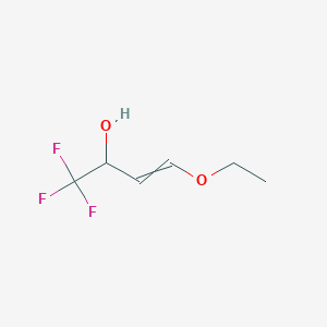 molecular formula C6H9F3O2 B14854319 4-ethoxy-1,1,1-trifluorobut-3-en-2-ol 