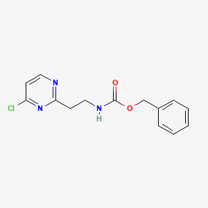 molecular formula C14H14ClN3O2 B14854348 Benzyl (2-(4-chloropyrimidin-2-yl)ethyl)carbamate CAS No. 944900-46-3