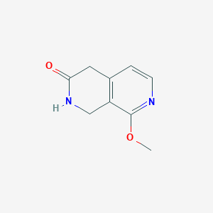 molecular formula C9H10N2O2 B14854349 8-Methoxy-1,4-dihydro-2,7-naphthyridin-3(2H)-one 