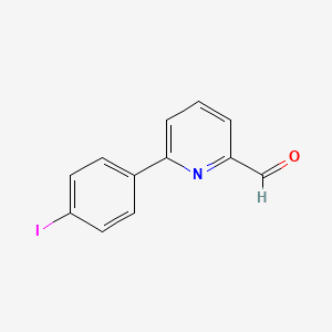 molecular formula C12H8INO B14854376 6-(4-Iodophenyl)pyridine-2-carbaldehyde 