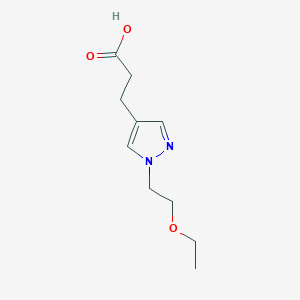 3-[1-(2-ethoxyethyl)-1H-pyrazol-4-yl]propanoic acid