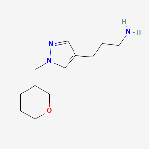 3-{1-[(oxan-3-yl)methyl]-1H-pyrazol-4-yl}propan-1-amine
