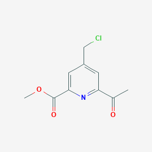 Methyl 6-acetyl-4-(chloromethyl)pyridine-2-carboxylate