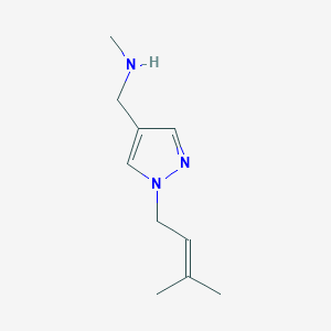 methyl({[1-(3-methylbut-2-en-1-yl)-1H-pyrazol-4-yl]methyl})amine