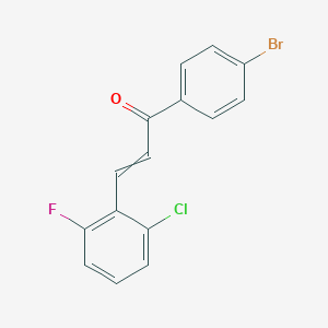 molecular formula C15H9BrClFO B14854431 (E)-1-(4-bromophenyl)-3-(2-chloro-6-fluoro-phenyl)prop-2-en-1-one 