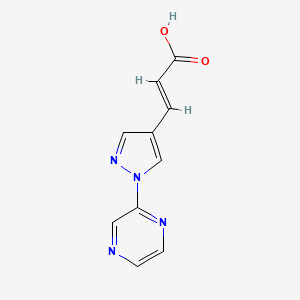 (2E)-3-[1-(pyrazin-2-yl)-1H-pyrazol-4-yl]prop-2-enoic acid