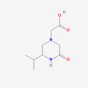 molecular formula C9H16N2O3 B14854440 (3-Isopropyl-5-oxo-piperazin-1-YL)-acetic acid 