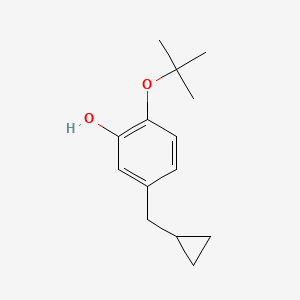 2-Tert-butoxy-5-(cyclopropylmethyl)phenol