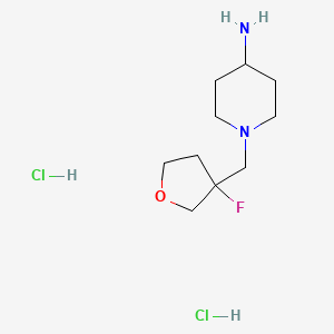 1-[(3-Fluorooxolan-3-yl)methyl]piperidin-4-amine dihydrochloride