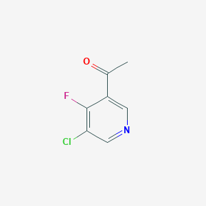 molecular formula C7H5ClFNO B14854488 1-(5-Chloro-4-fluoropyridin-3-YL)ethanone 