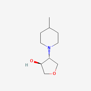 (3S,4R)-4-(4-methylpiperidin-1-yl)oxolan-3-ol