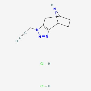 5-(Prop-2-yn-1-yl)-3,4,5,11-tetraazatricyclo[6.2.1.0^{2,6}]undeca-2(6),3-diene dihydrochloride