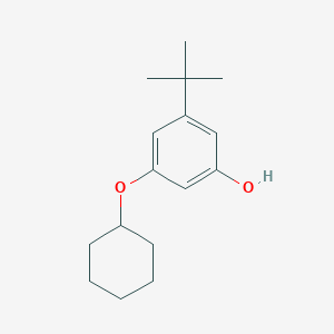 molecular formula C16H24O2 B14854517 3-Tert-butyl-5-(cyclohexyloxy)phenol 