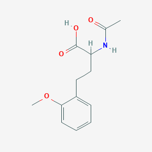 molecular formula C13H17NO4 B14854518 2-(Acetylamino)-4-(2-methoxyphenyl)butanoic acid 