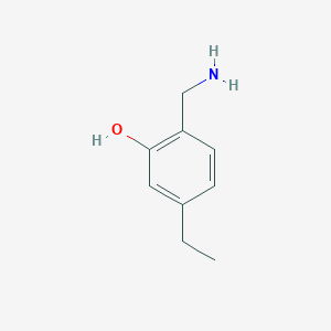 2-(Aminomethyl)-5-ethylphenol