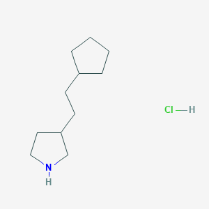 3-(2-Cyclopentylethyl)pyrrolidine hydrochloride