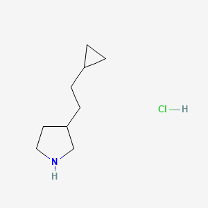 3-(2-Cyclopropylethyl)pyrrolidine hydrochloride