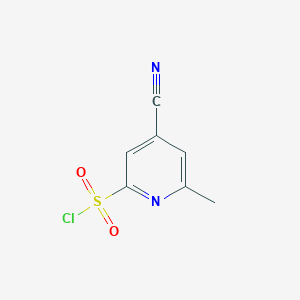 4-Cyano-6-methylpyridine-2-sulfonyl chloride