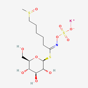 molecular formula C13H24KNO10S3 B14854571 potassium;[(E)-[6-methylsulfinyl-1-[(2S,3R,4S,5S,6R)-3,4,5-trihydroxy-6-(hydroxymethyl)oxan-2-yl]sulfanylhexylidene]amino] sulfate 