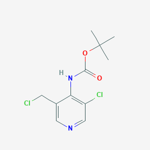 Tert-butyl 3-chloro-5-(chloromethyl)pyridin-4-ylcarbamate