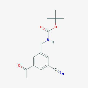 Tert-butyl 3-acetyl-5-cyanobenzylcarbamate