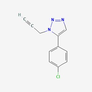 molecular formula C11H8ClN3 B1485461 5-(4-chlorophenyl)-1-(prop-2-yn-1-yl)-1H-1,2,3-triazole CAS No. 2098078-65-8