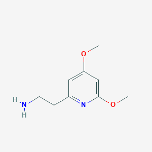 molecular formula C9H14N2O2 B14854613 2-(4,6-Dimethoxypyridin-2-YL)ethanamine 