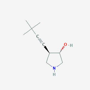 (3S,4R)-4-(3,3-dimethylbut-1-yn-1-yl)pyrrolidin-3-ol