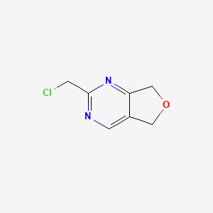 molecular formula C7H7ClN2O B14854627 2-(Chloromethyl)-5,7-dihydrofuro[3,4-D]pyrimidine CAS No. 944899-77-8