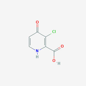 molecular formula C6H4ClNO3 B14854629 3-Chloro-4-hydroxypicolinic acid 