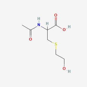 molecular formula C7H13NO4S B14854645 S-(b-hydroxyethyl)-N-acetylcysteine 