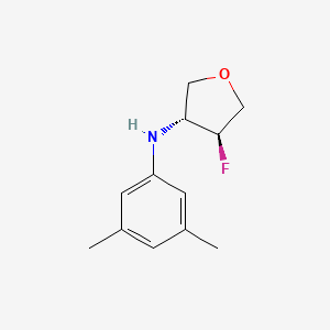 (3R,4S)-N-(3,5-dimethylphenyl)-4-fluorooxolan-3-amine