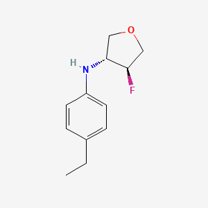 (3R,4S)-N-(4-ethylphenyl)-4-fluorooxolan-3-amine