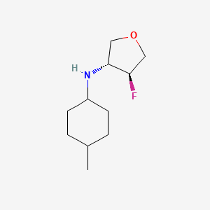 (3R,4S)-4-fluoro-N-[(1r,4r)-4-methylcyclohexyl]oxolan-3-amine