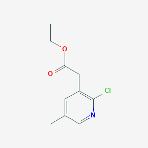 Ethyl 2-(2-chloro-5-methylpyridin-3-YL)acetate