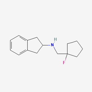 molecular formula C15H20FN B1485474 N-[(1-fluorocyclopentyl)methyl]-2,3-dihydro-1H-inden-2-amine CAS No. 2098034-04-7