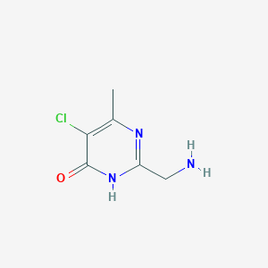 2-(Aminomethyl)-5-chloro-6-methylpyrimidin-4-OL