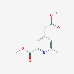 [2-(Methoxycarbonyl)-6-methylpyridin-4-YL]acetic acid