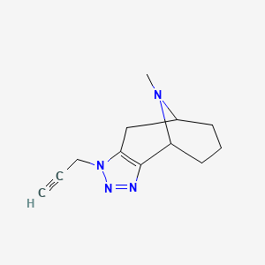 molecular formula C12H16N4 B1485479 12-Methyl-5-(prop-2-yn-1-yl)-3,4,5,12-tetraazatricyclo[6.3.1.0^{2,6}]dodeca-2(6),3-diene CAS No. 2098027-81-5
