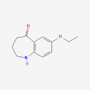 molecular formula C12H15NO2 B14854802 7-Ethoxy-1,2,3,4-tetrahydro-benzo[B]azepin-5-one 